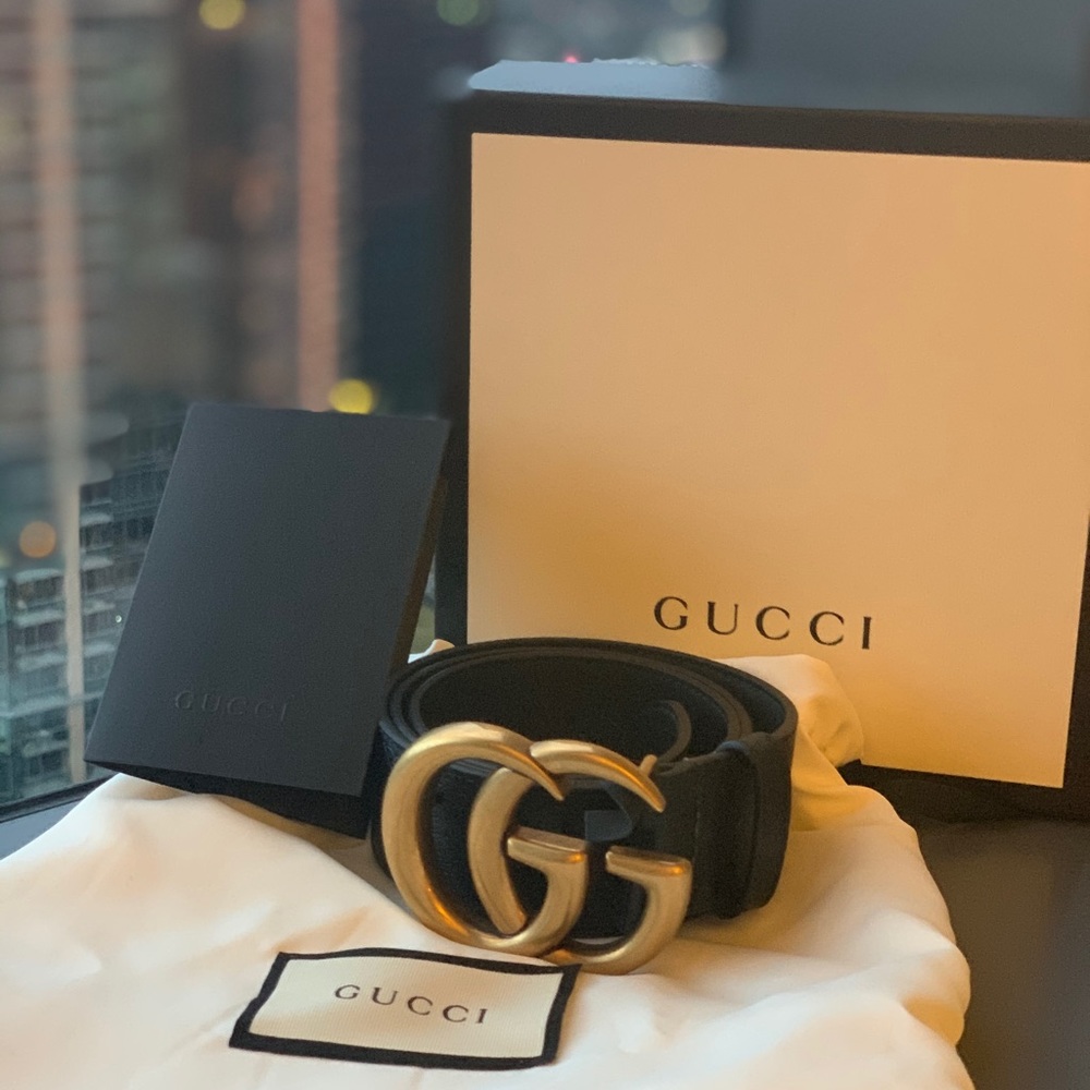 Gucci Logo GG Marmont Belt